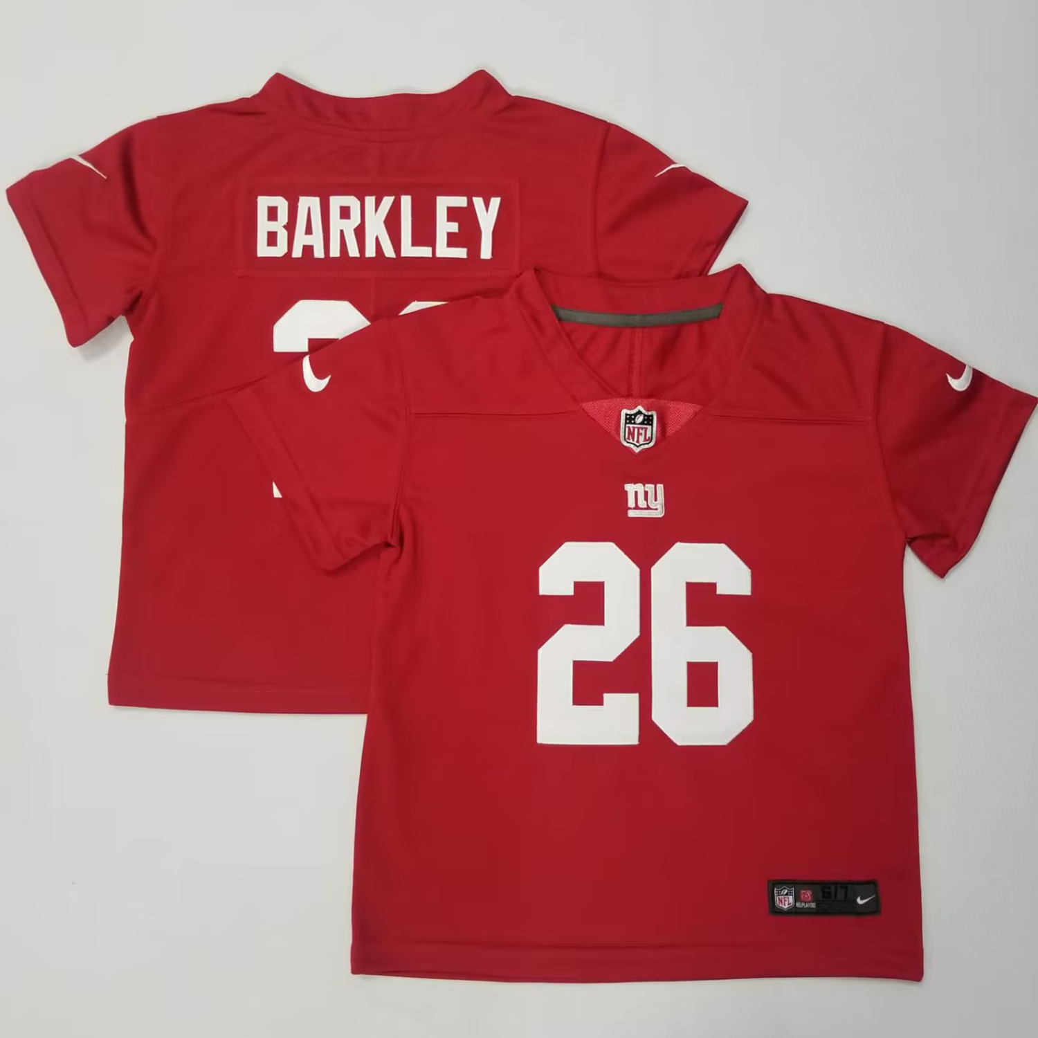 Toddler Nike Giants #26 Saquon Barkley Red Stitched NFL Limited Inverted Legend Jersey